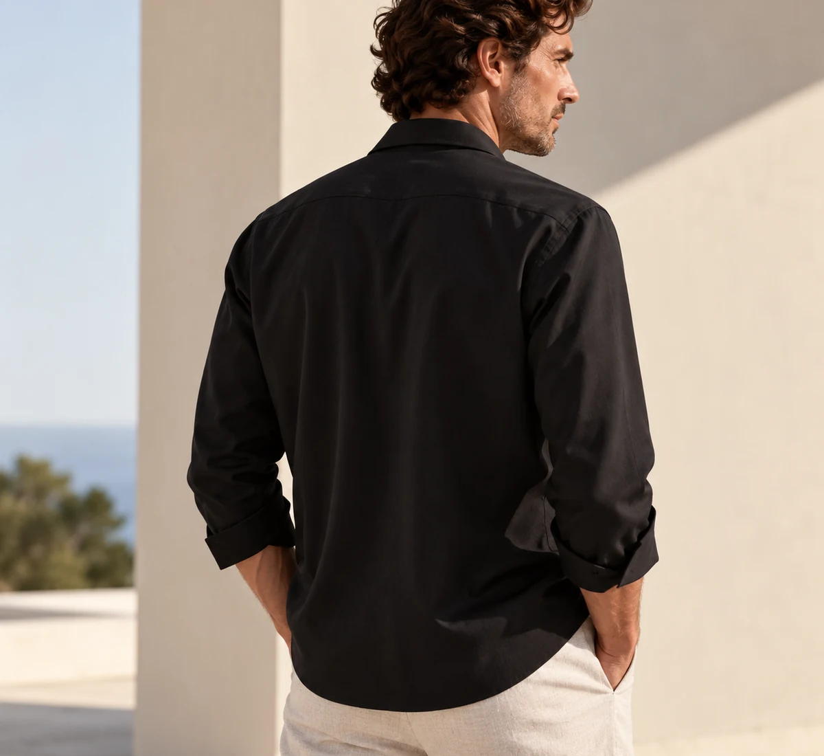 Back view · relaxed silhouette